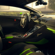 A photo of the interior of the Lamborghini Huracán Tecnica.